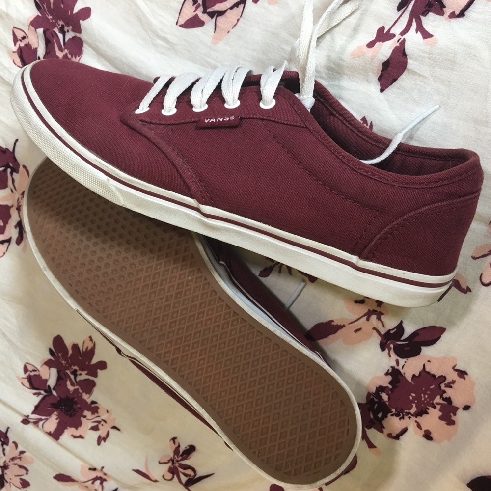 Maroon Vans - Women’s 7.5